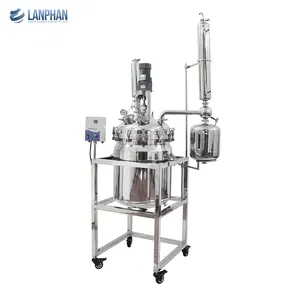 10l 20l 30l 50l 100l condenser <span class=keywords><strong>200l</strong></span> 300l paslanmaz çelik reaktör kondenser ile yüksek basınçlı kimyasal karıştırılmış reaktör tankı - Product Image 1