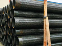 Tuyau filtrant galvanisé sans soudure à fentes de type rideau pour forage de puits, drainage des fondations avec soudure longitudinale spirale