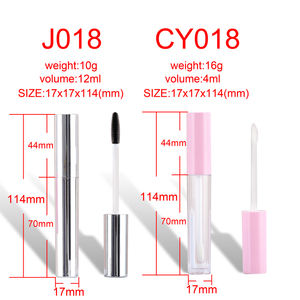CY018 사용자 정의 로고 12ml 럭셔리 실버 아이라이너 튜브 빈 핑크 립글로스 튜브 빈 화이트 마스카라 튜브 지팡이 - Product Image 6