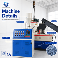 Ligne de production de granulateur d'extrusion HONTO HT-90 avec armoire de commande, machine de recyclage de plastique stable pour déchets, certifiée CE, à refroidissement par air