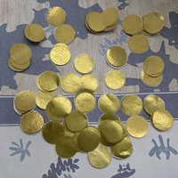 Confettis dorés pour canon de fête, accessoires de décoration pour célébrations de mariage et anniversaires, comme accessoires de ballons.