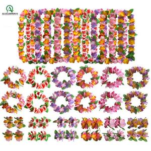 ชุดดอกไม้ประดิษฐ์แบบฮาวายสำหรับงานปาร์ตี้ ฮาวาย ชายหาด วันหยุด งานประดิษฐ์ DIY และตกแต่ง - Product Image 4