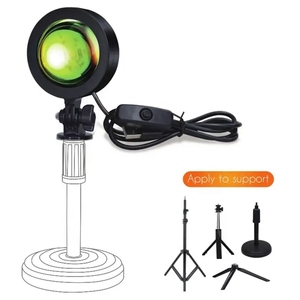 Lampe LED Coucher de Soleil et Lever de Soleil pour <span class=keywords><strong>Studio</strong></span> Photo et Vidéo, Éclairage d'Arrière-plan Arc-en-ciel pour Streaming en Direct et Selfies - Product Image 1