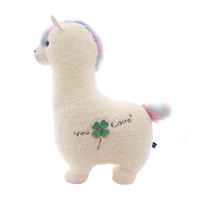 Boneka Alpaca Fantasi Lucu Bahan Ramah Kulit Berkualitas Tinggi Grosir Pabrik Isi Kapas PP Mainan Plush Pilihan Ukuran Beragam