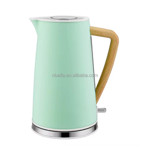 Aifa 304 Stainless Steel Tea <strong>Kettle</strong> Retro Electric Hot Water Boiler Wood Grain Black Electric <strong>Pyramid</strong> <strong>Kettle</strong> - Product Image 4