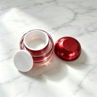 Flacon de crème pour les yeux en acrylique PP Pagoda, fabrication directe, portable, facile à ouvrir, transparent, avec estampage doré et impression UV