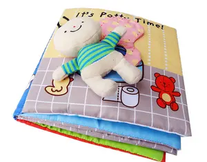 CE/ASTM 2024 Hot Selling Plush Educational Touch Book For Baby Customized Stuffed Animals Toys Plushie World Learning Book