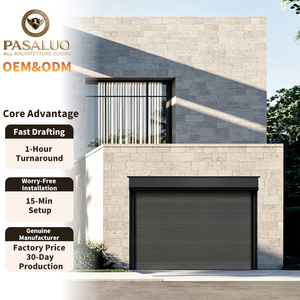Porte de <span class=keywords><strong>garage</strong></span> isolée électrique sans fil <span class=keywords><strong>en</strong></span> aluminium moderne OEM PSL 2026 avec télécommande pour maisons et villas sécurisées - Product Image 1
