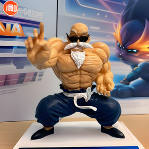 Figura de Acción de PVC de 10 cm del Maestro Roshi Goku Kame Sennin de Dragon Ball, Muñeco de Anime para Niños, Juguete de Regalo - Product Image 1