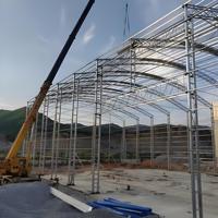 Poulailler en structure acier sur mesure, grande taille, facile à assembler, préfabriqué pour l'élevage avicole