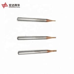 Fraise à queue micro plate en carbure de tungstène grainé, diamètres de 0,2 mm à 0,9 mm, pour fraisage CNC - Product Image 3