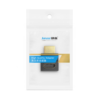 Adaptateur HDMI mâle-femelle à 90 degrés 4K pour rallonge HDMI pour ordinateur HDTV Convertisseur d'angle vers le haut à 90 degrés pour moniteur