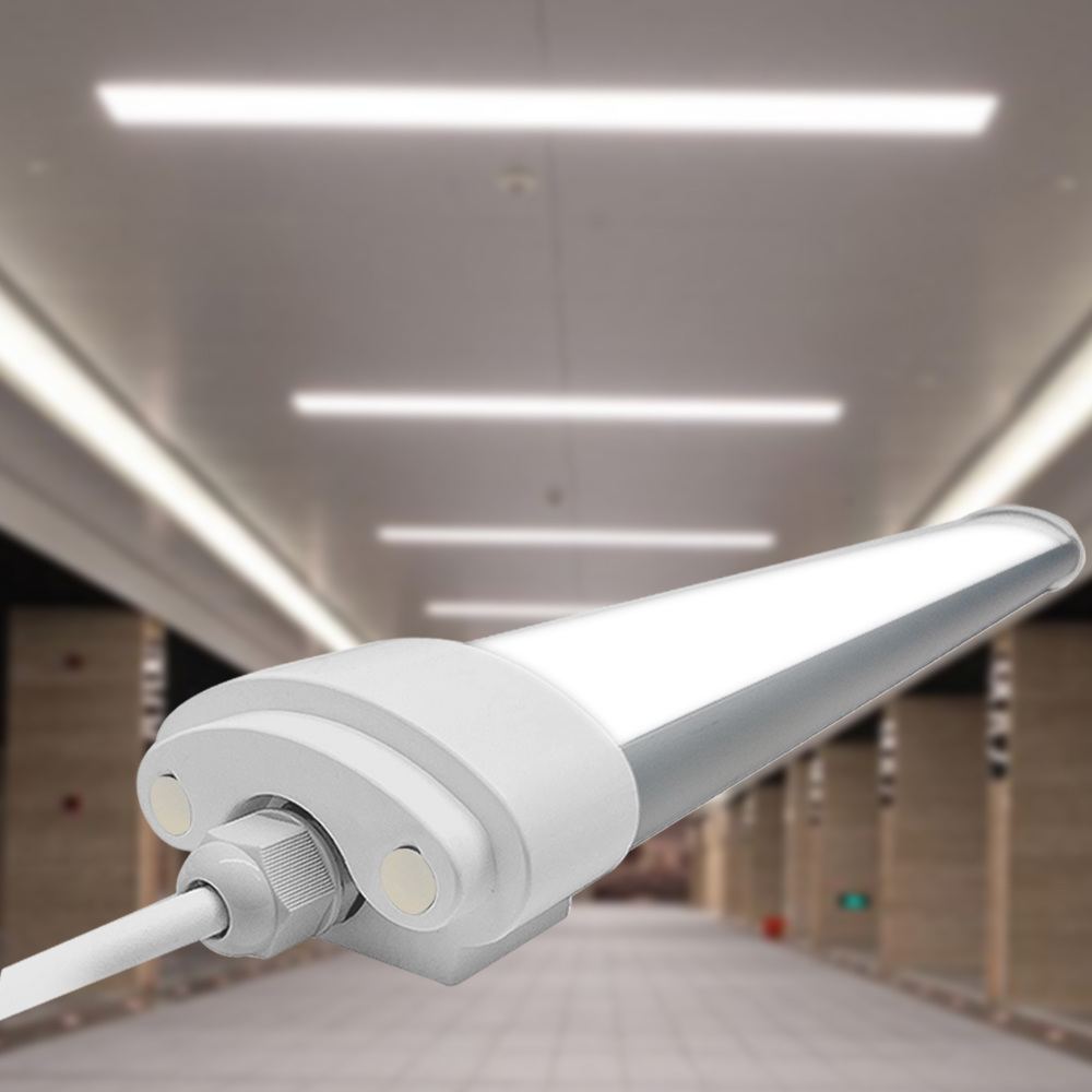 IP65 led triproof batten 40w промышленная мастерская light 1200 мм, линейный светодиодный triproof light dali