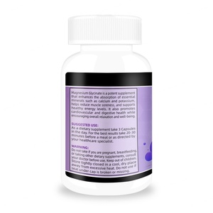 Complément de magnésium de haute qualité, 180 capsules de magnésium - Product Image 3