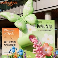 Plante gonflable lumineuse personnalisée, personnage de dessin animé et mascotte pour la décoration artistique des centres commerciaux