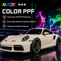 KUCAI Film de protection de carrosserie (PPF) TPU de qualité supérieure, couleur violet estival, ultra-brillant, anti-rayures, auto-réparant, en rouleau, pour enveloppement de voiture, fournisseur TPU