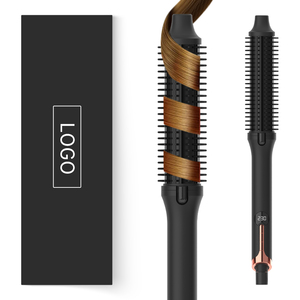 Cepillo Rizador Iónico 3 en 1 con Doble PTC <span class=keywords><strong>de</strong></span> Calentamiento Rápido, Pantalla LCD, 8 Ajustes <span class=keywords><strong>de</strong></span> Calor, Rizador <span class=keywords><strong>de</strong></span> <span class=keywords><strong>Cabello</strong></span> <span class=keywords><strong>de</strong></span> Cerámica <span class=keywords><strong>de</strong></span> Turmalina <span class=keywords><strong>para</strong></span> Viajes - Product Image 1