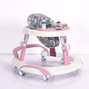 Marchettes rondes à bas prix pour bébés, chaise de marche pliable pour bébé avec roues, cadre en plastique, musique pour bébés et enfants - Product Image 1