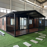 Maisons préfabriquées extensibles en conteneurs, structure en acier, isolation thermique, maisons préfabriquées de luxe, mini-maisons pour appartements, hôtels