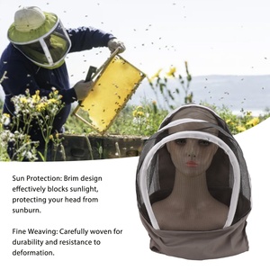 Nouveau chapeau d'apiculteur BAICHUN FM020 avec bande élastique, en nylon respirant, protection solaire, équipement d'apiculture pour la pêche, la randonnée et <span class=keywords><strong>les</strong></span> activités de plein air, garantie 3 mois - Product Image 4
