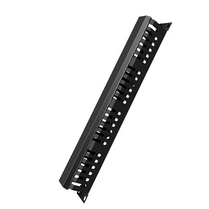 Rack de gestión de cables de metal grueso de 48 ranuras y 24 puertos, administrador de gabinete de red estándar 1U para telecomunicaciones telefónicas - Product Image 1