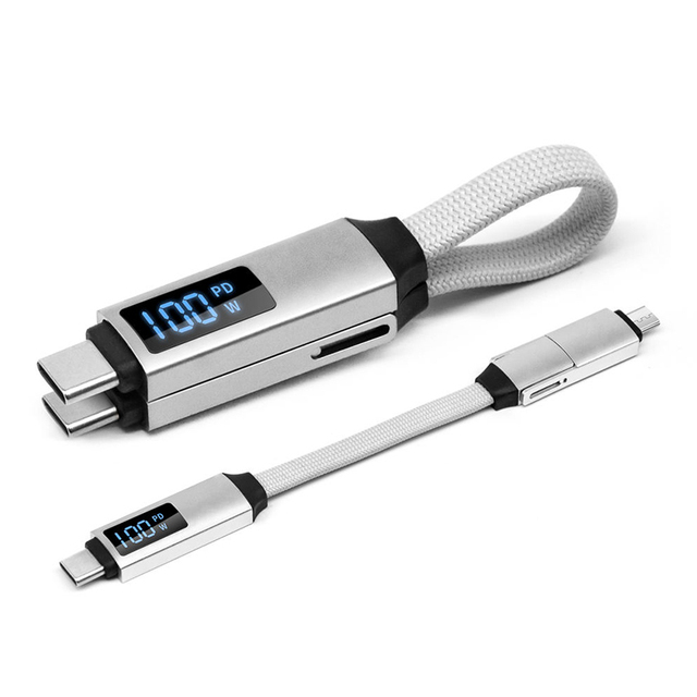 Keychain Magnet USB Cable Magnetico 3 in 1 LED Magnetic Charging Cable Manufacturer Type C to Type C to 8Pin Fast Charging Cable