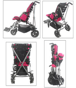 Silla de ruedas pediátrica ligera | Silla manual plegable portátil para niños discapacitados - Product Image 6