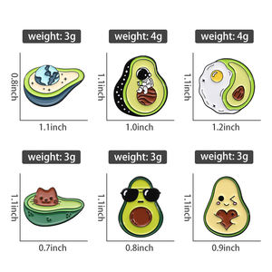 Coole Avocado Emaille Spelden Custom Schattige Kat Astronaut Broches Revers Badges Cartoon Dieren Sieraden Cadeau Voor Kinderen Vrienden - Product Image 6
