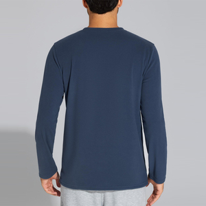 Chemise thermique à manches longues pour homme, style actuel, chaude pour l'hiver, écologique, respirante, coupe classique, en toile, couche de base douce - Product Image 4