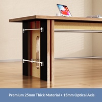Meubles de bureau modernes Bureau d'ordinateur en bois intégré avec étagère simple Bureau d'ordinateur en forme de L pour la maison et la chambre à coucher avec tiroirs