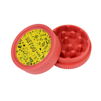 Broyeur à herbes sèches en plastique biodégradable personnalisé en gros, fabricant chinois, broyeurs de 55 mm pour herbes