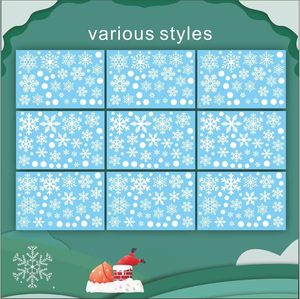 Pegatinas Autoadhesivas para Ventanas con Diseño de Copos de Nieve, Decoración Navideña de Invierno, Etiquetas Adhesivas de Papel - Product Image 4
