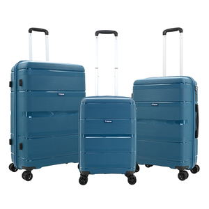 Ensembles de bagages de haute qualité <span class=keywords><strong>en</strong></span> PP intégral, valises à roulettes durables à 360 degrés, roues <span class=keywords><strong>en</strong></span> nylon PP, ensembles de valises de <span class=keywords><strong>voyage</strong></span> 20/24/28 pouces - Product Image 1