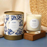 Umwelt freundliche Pappe Custom Black Candle Verpackungs boxen Luxus zylinder Champagner Geschenk box für Kerzen