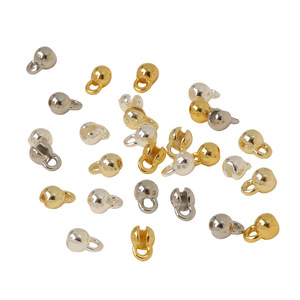 Fornituras para Collares con Cierre de Una Sola Oreja, Bañadas en Oro 18K y Plata, de Cobre Redondo, para Fabricación de Collares y Accesorios de Joyería DIY - Product Image 1