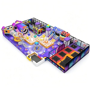 Équipement de terrain de jeux intérieur commercial : Parcours de cordes pour enfants, labyrinthe intérieur de jeux souples, filets d'<span class=keywords><strong>escalade</strong></span> avec toboggan géant en <span class=keywords><strong>corde</strong></span> pour la vente - Product Image 2