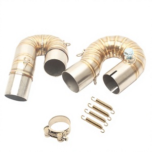 Tuyau d'échappement modifié, section intermédiaire courbée pour Honda CBR500 CB1000R NC700 NC750, diamètre 10 - Product Image 3