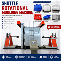 Machine de rotomoulage automatique industrielle avec roulement pour la production de produits en plastique creux