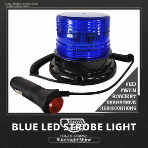 New Xiongke DC10-30V BLEF-E3-L 12W Mini Strobe Flashing Blue <b>LED</b> <b>Lights</b> for Ambulance - Product Image 2
