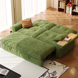 Canapé-lit pliant moderne à double usage avec revêtement en velours, forme carrée, pour chambre à coucher, salon, villa et hôtel - Product Image 4