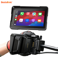 Bestsonic 7" Motorcycle CarPlay compatible avec BMW Wonder Wheel, lecture des données originales, Plug-and-Play, 1200 nits, prise en charge des caméras avant et arrière
