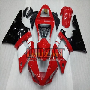 Corps d'injection pour <span class=keywords><strong>YAMAHA</strong></span> YZF R1 YZF-R1 YZF <span class=keywords><strong>R</strong></span> <span class=keywords><strong>1</strong></span> 1000 CC YZF-1000 YZFR1 00 01 163No.18 YZF1000 <span class=keywords><strong>2000</strong></span> 2001 rouge argent OEM Carénage - Product Image 2