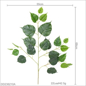 Ramo Artificiale Flessibile a Forma di Foglia di Bodhi Realistica per Decorazioni Paesaggistiche Interne ed Esterne - Product Image 3