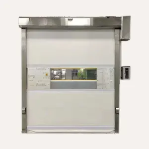 저체온증 해산물 야채 단열 냉장 보관 빠른 롤링 셔터 도어 자동 산업 냉간 직물 PVC 빠른 문