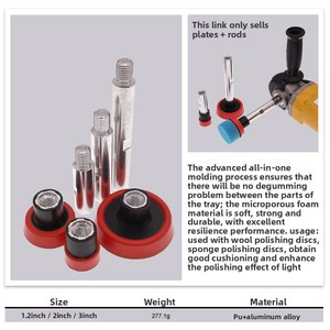 एक्सटेंशन रॉड मिश्र धातु सामग्री 1.<span class=keywords><strong>2</strong></span>/<span class=keywords><strong>2</strong></span>/<span class=keywords><strong>3</strong></span> इंच एम 10 एम 14 एम 16 हुक और लूप बैकअप पैड बैकअप प्लेट - Product Image 2