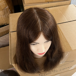 Mannequin de Cheveux Naturels pour Formation, <span class=keywords><strong>Coiffure</strong></span>, Visage de Barbier, Cheveux Humains - Product Image 5