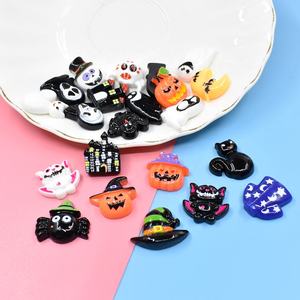 Cabujones de Resina Planos de Estilos Variados Populares para Halloween, para la Creación de Joyería DIY, Horquillas Hechas a Mano y Accesorios para Fundas de Teléfono - Product Image 5