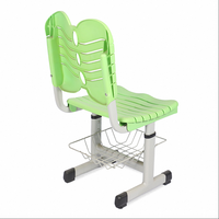 Chaise ergonomique en plastique au design moderne pour étudiants, réglable en hauteur, pliable, pour la maison, le bureau, la chambre et le salon