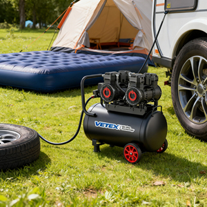 Bán Buôn An Toàn Giá Thấp Giá Rẻ Xách Tay Piston Máy Nén Khí 8Bar 50L Oilless Im Lặng Máy Nén Khí Dầu Miễn Phí - Product Image 5