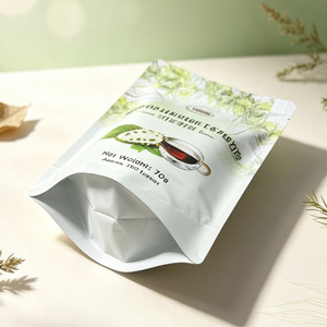 Custom Digital Printing Resealable Stand <b>up</b> Bag Aluminum Foil Zipper Mylar <b>Pouch</b> For 70g Tea Leaves Packaging - Product Image 2